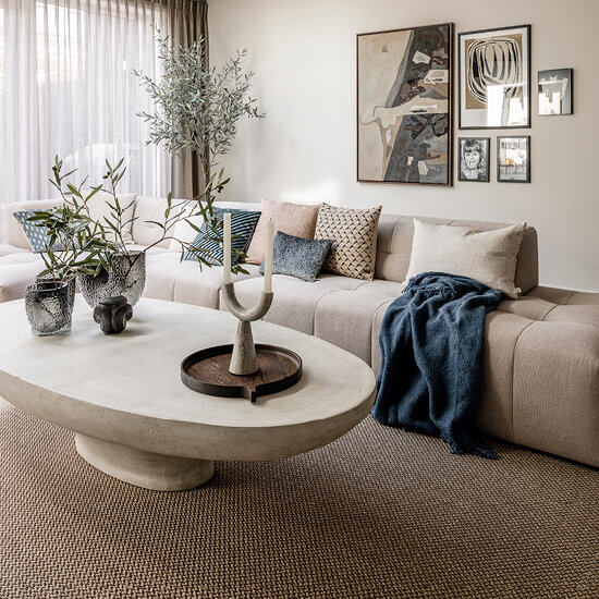 Lichte kleuren klein appartement