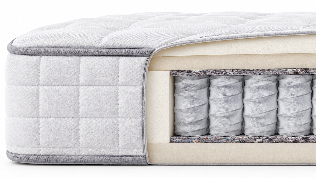 Doorsnede-vering-matras