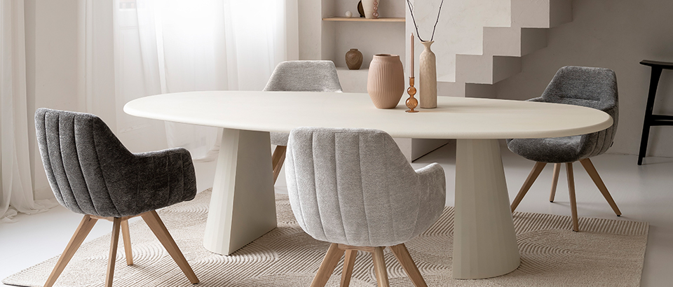 Witte eettafel