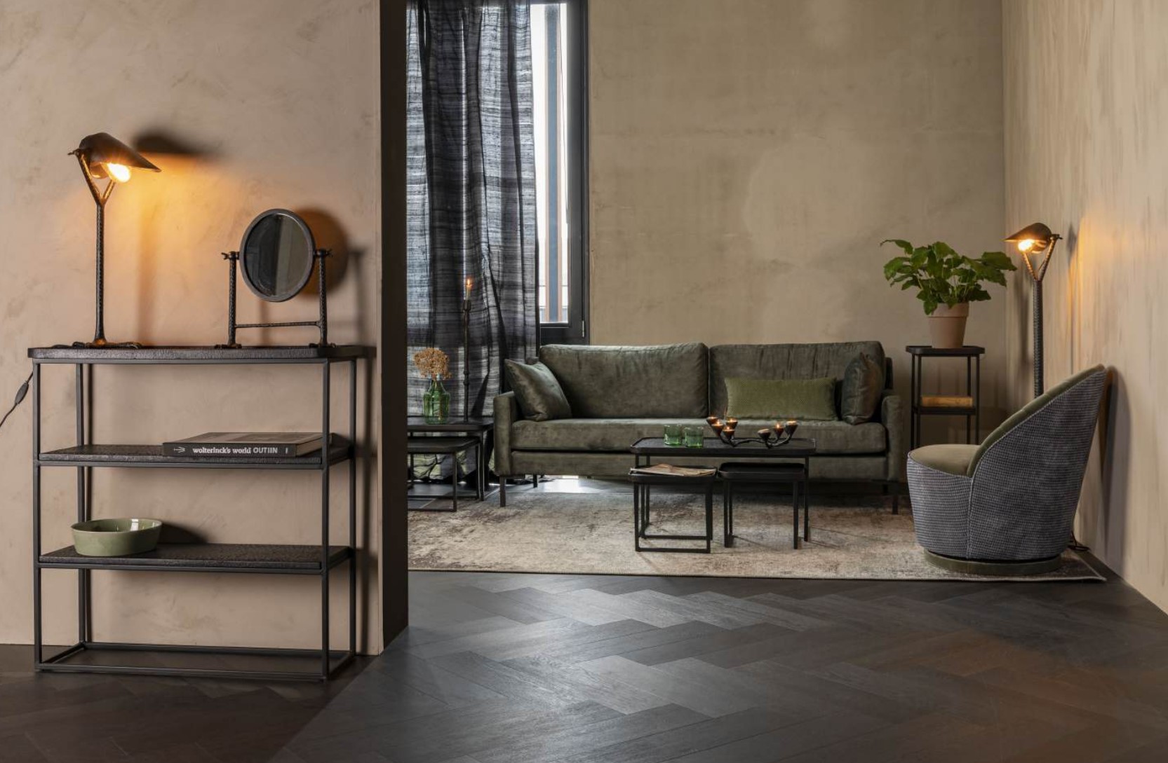 Dutchbone Winston metalen dressoir